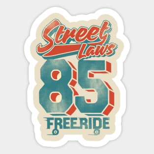 Street laws Sticker